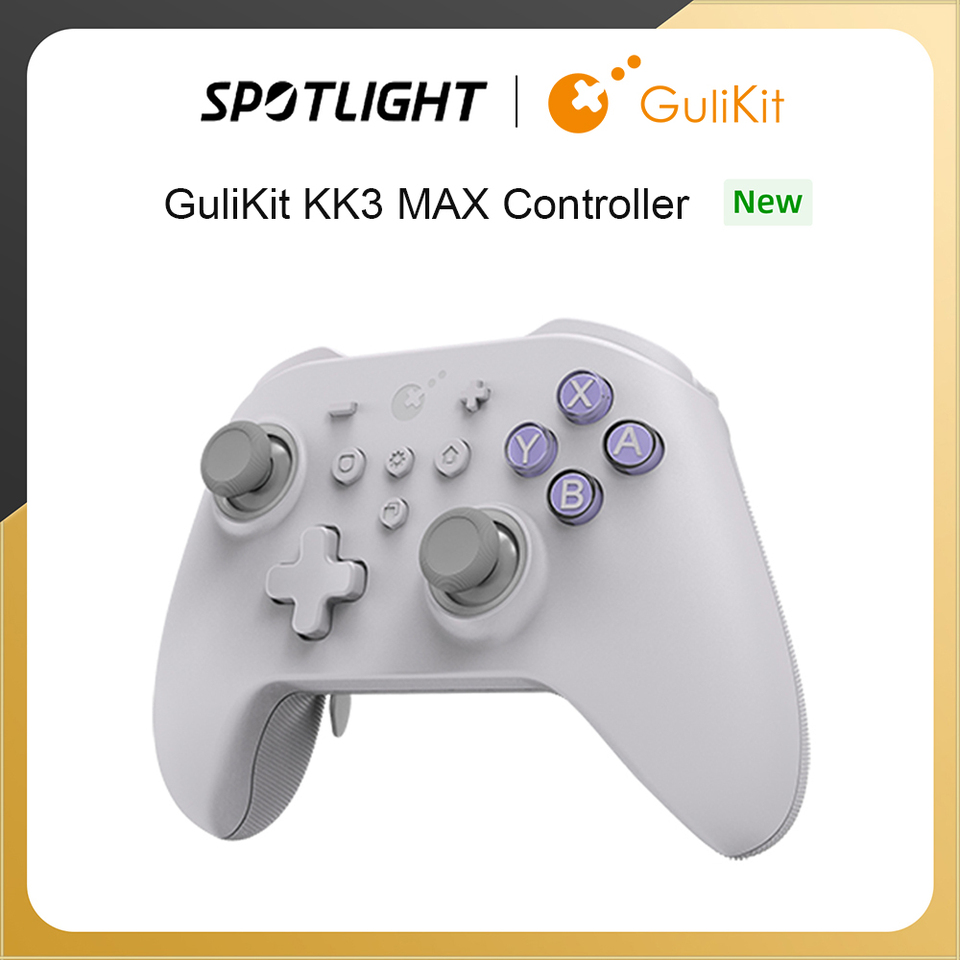 GuliKit KK3 MAX Controller NS39 KingKong 3 Gamepad with Hall Effect Joysticks & Triggers for Windows Nintendo Switch Android iOS