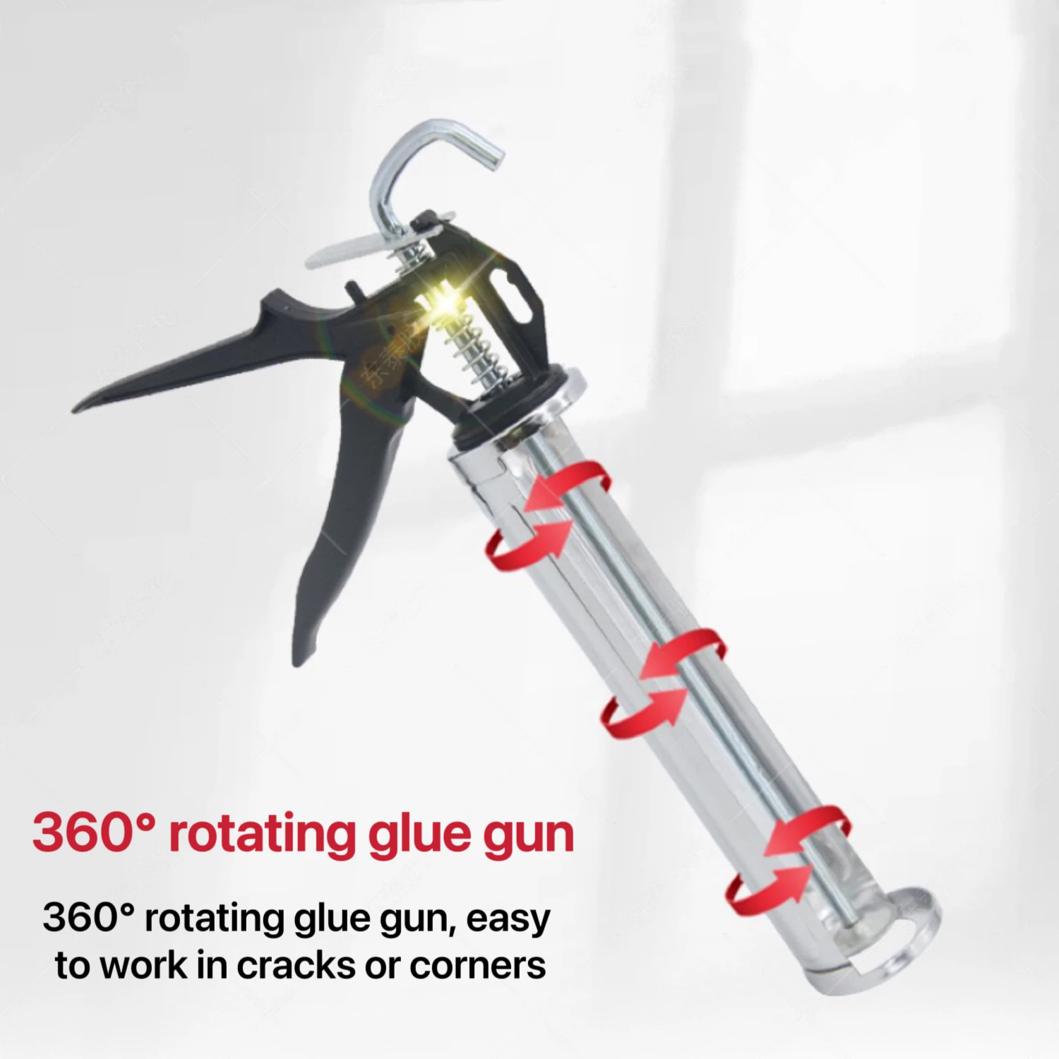 Rotary glue gun Labor-saving manual sewing tool Stainless steel glass glue gun Glue gun 3