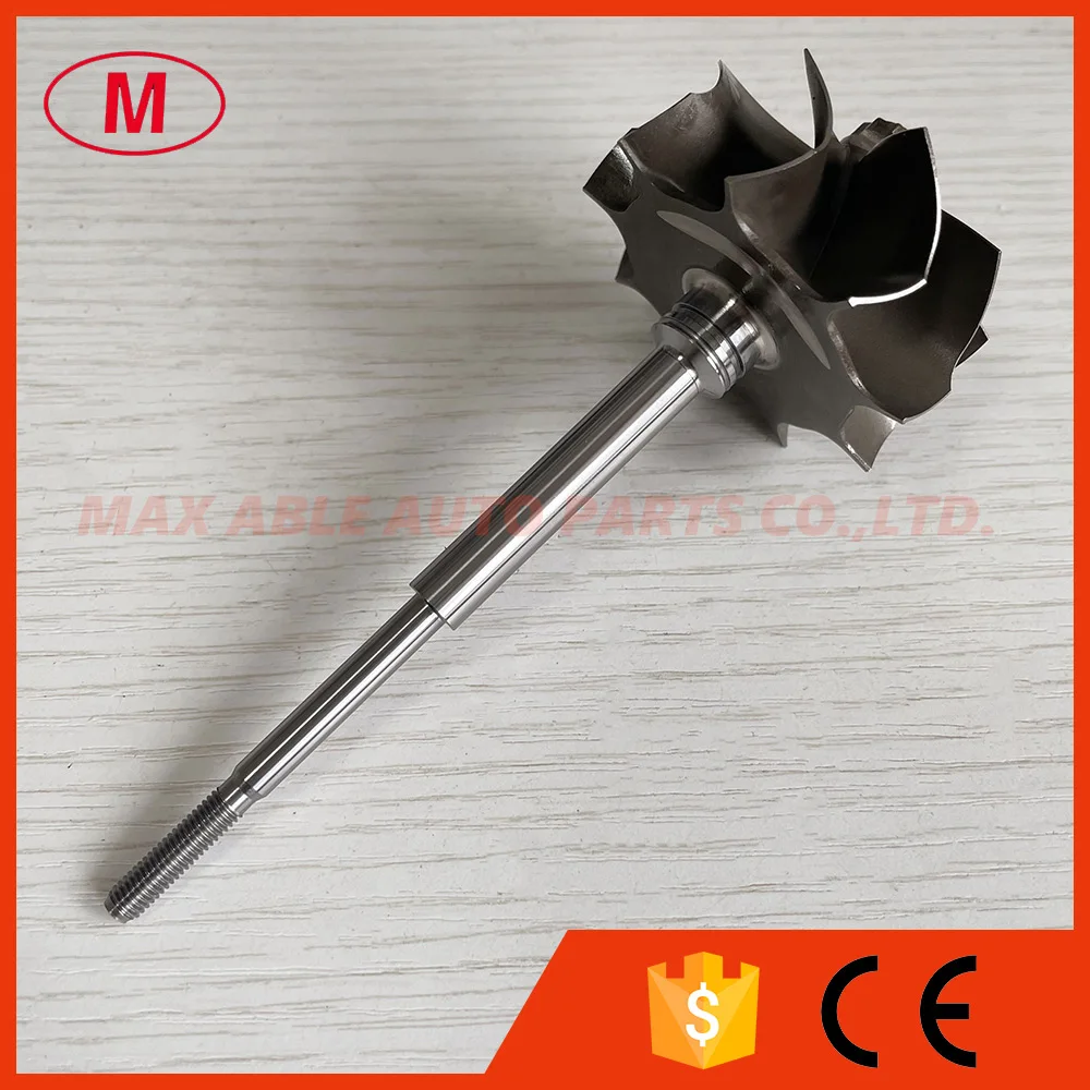 K24 9 blades 52.7/57mm journal bearing turbo turbine wheel/turbine shaft wheel