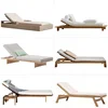 Outdoor Beach Swimming Pool Folding Lounge Chair Sunbed Aluminum Sunbed Modern Furniture High Quality Wood Lying Bed Texture 2