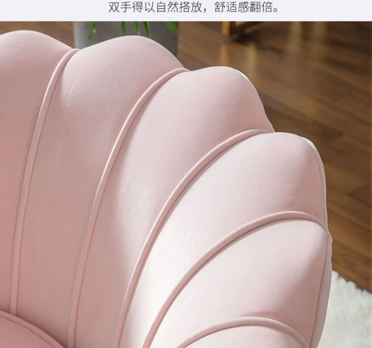 Nordic Modern Luxury Single Chair Lazy Lounge Chair Comfortable Design Soft Fabric Small Apartment Bedroom Living Room Furniture