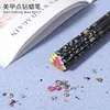 1/5/10Pcs Professional Wax Nail Dotting Pen Neon Rose red & Yellow  Picking Rhinestones Pen 22.7*0.75cm Pick Up Point Drill Pen 6