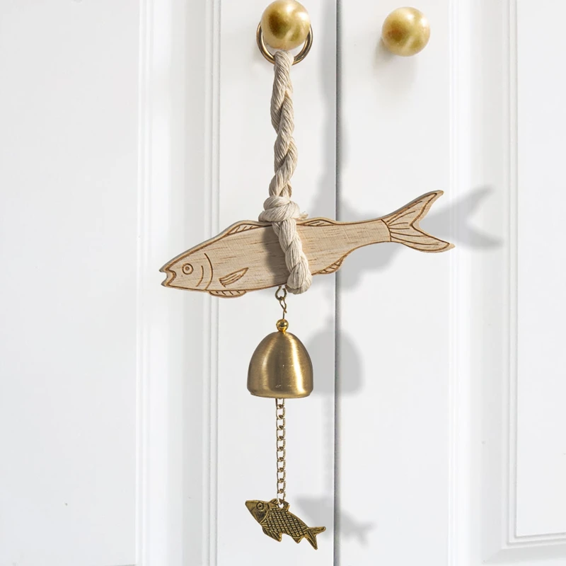 Wooden Door Bell Japanese Wind Chime Door Chime Room Decor Home Front Doorbell Landscape Bell Shopkeeper Remind wind bell,wind chimes,wind chime