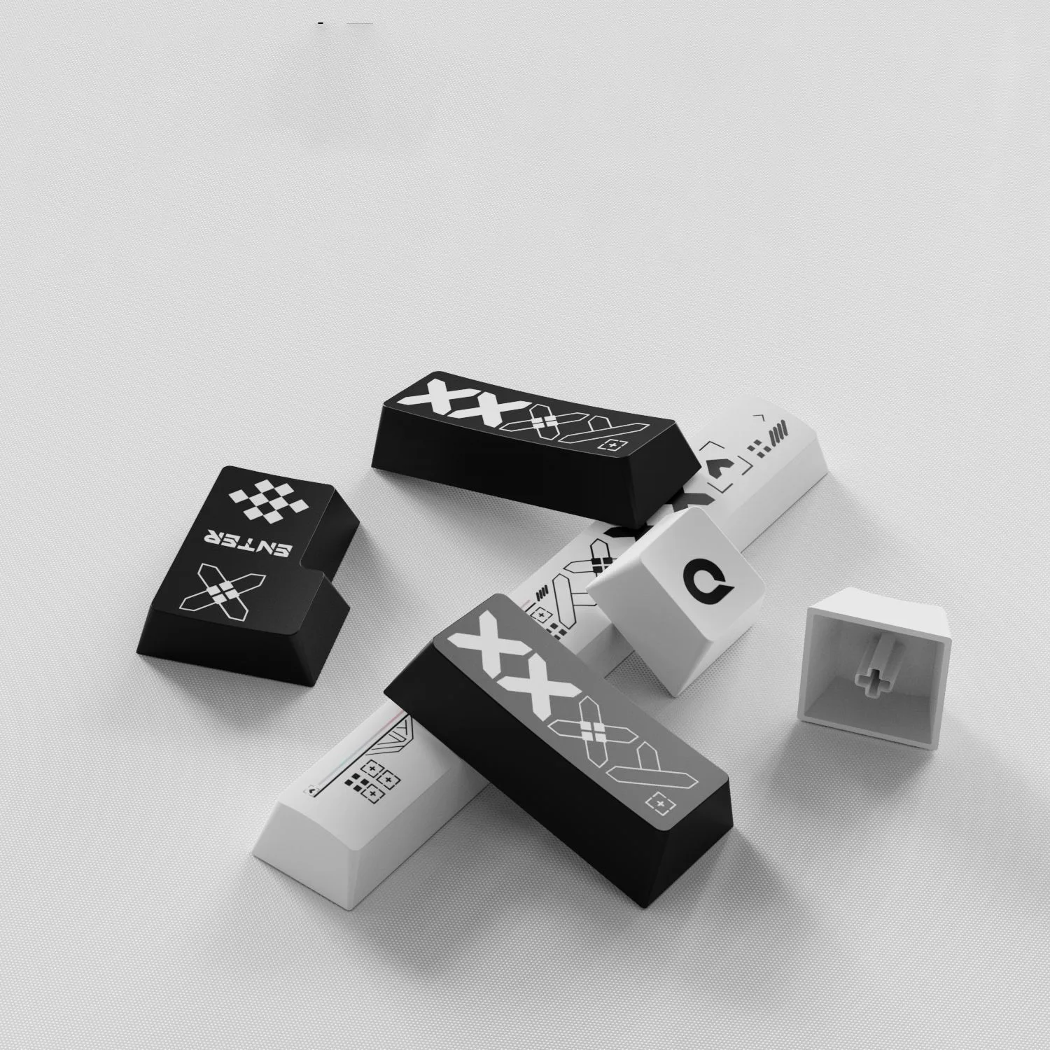 130키 프린트스트림 PBT 키캡 체리 프로파일 5면 염색 서브 키캡 게이트론 MX 스위치용 기계식 게이밍 키보드