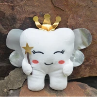 New kawaii Pink Tooth Fairy Plushies Toy Cartoon Soft Stuffed Funny Tooth Pillow Home Decor Birthday Gift for Children 1