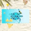 Oversized Quick-Dry Microfiber Beach Towel  Lightweight & Super Absorbent | Stylish Sea Turtle Design 4