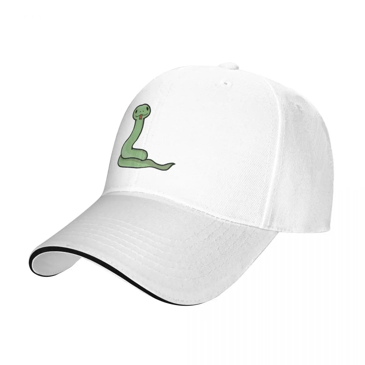 

Cute and Happy Green Snake Baseball Cap Fashion Beach Golf Golf Wear Golf Men Women's