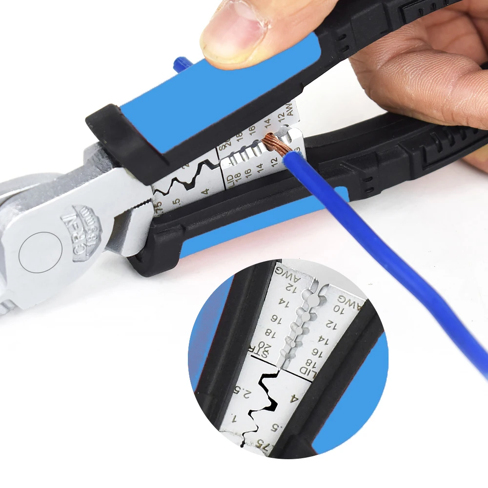 Newacalox multi tool Drahtzange lange Spitz zange Schmuck herstellung Handwerkzeuge Drahts ch neider Abisolierzange Crimp werkzeug für zu Hause – Detail 10