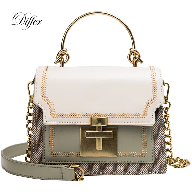 TFZ 572 PU Material Contrast Color Ladies Handbag(Red Wine White)