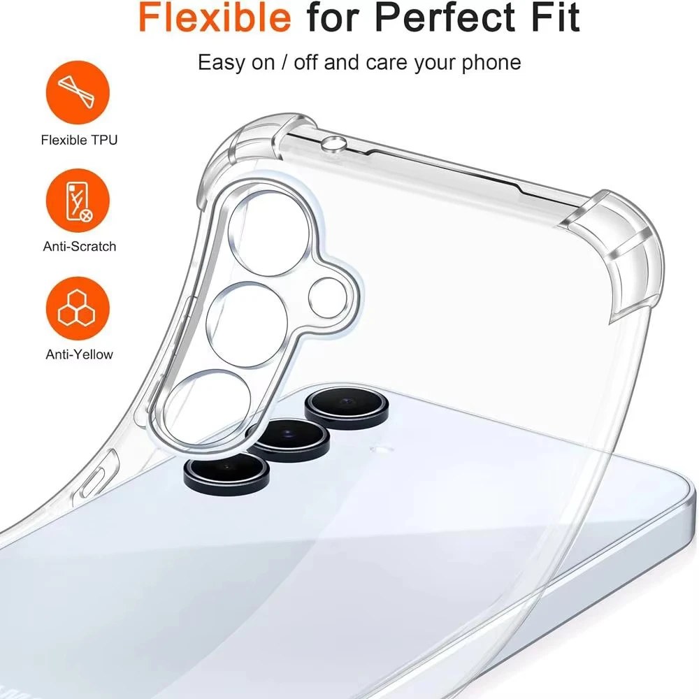 Shockproof Silicone Air-Bag Clear Phone Case