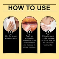 Gommage à lèvres au curcuma et au citron, exfoliant, élimine les peaux mortes, réduit les ridules, prévient le sec, nourrissant, hydratant, Anti-fissuration 6