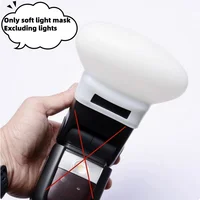 1Pcs Diffuser Bounce Dome Soft Silicone Flash Cap For GODOX Nikon Sony Olympus Fujifilm Panasonic Yongnuo Speedlite 2