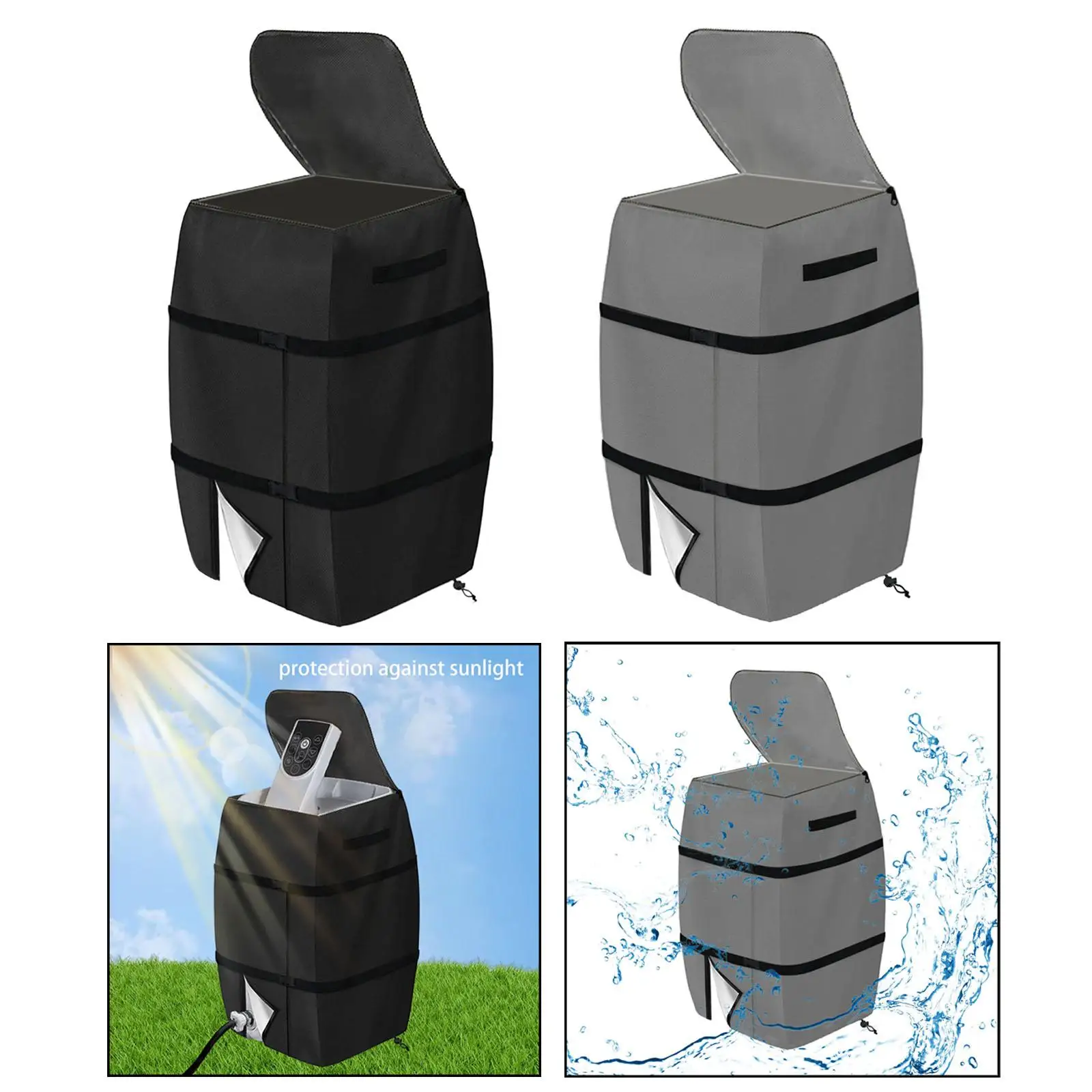 Hot Tub Cover Heavy Duty Windproof SPA Cover With Storage Bag Patio Furniture 43cmx38cmx54cm Hot Tub Protector