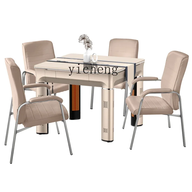 

ZC Electric Heating Mahjong Machine Automatic Dining Table Dual-Use High-End Mute Heating Type Mahjong Machine