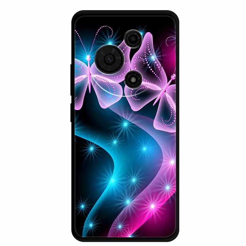Gradient Marble Painted Silicone Phone Case - Shockproof Soft Cover
