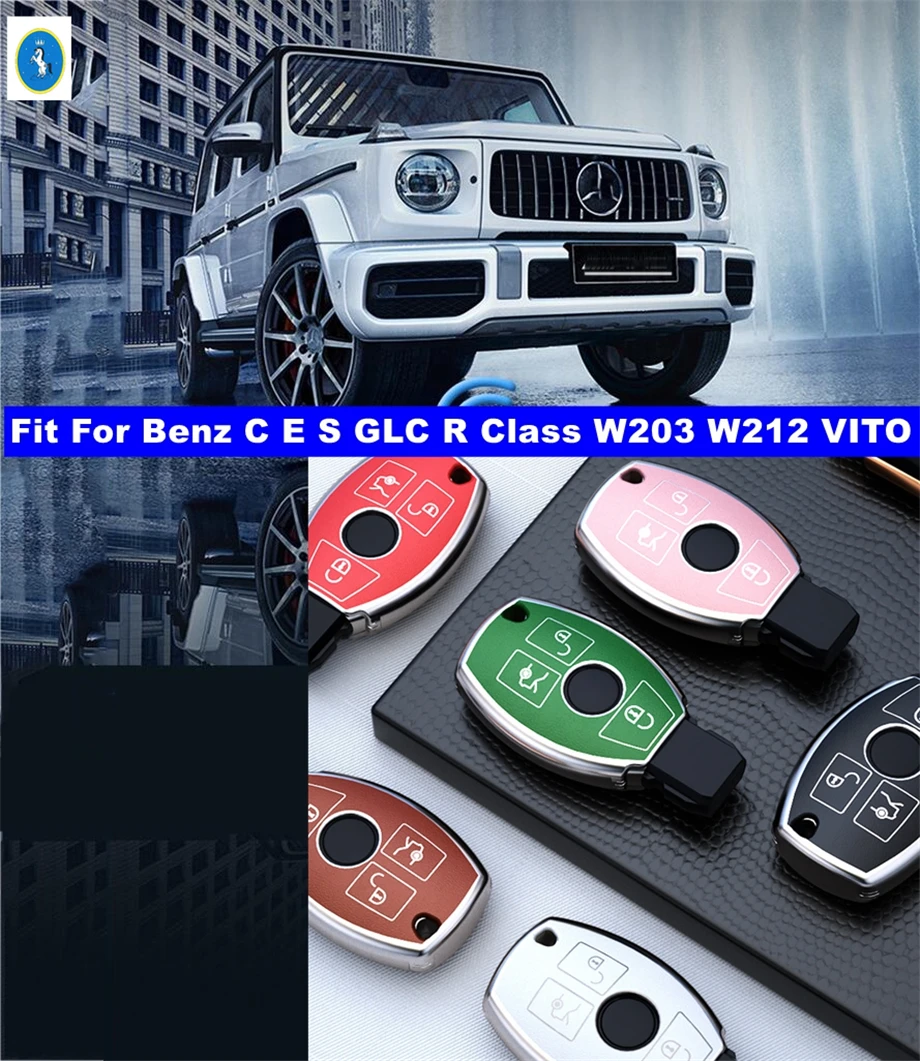 

Car Accessories Key Case Cover Shell For Mercedes Benz C E S GLC R Class W203 W212 VITO More Protection Kit