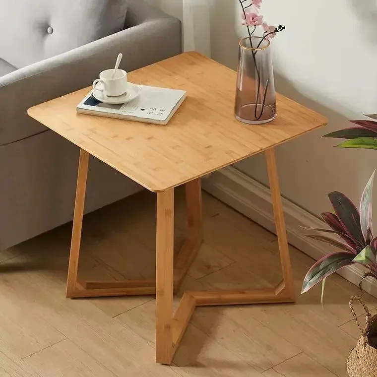 

Solid Alpine Bamboo Creative Coffee Table Living Room Furniture Modern Simple Tea Table Sofa Side Tables Sofa Corner Low Tables