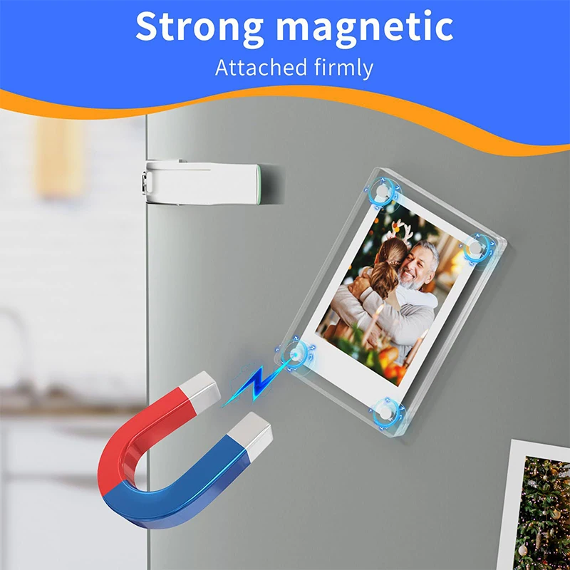 Description Picture 6 of itemMagnetic Photo Frame 1 Set For Fujifilm Instax Mini 11 8 9 25 50 7 Film Camera Accessories Acrylic Fridge Picture Magnets