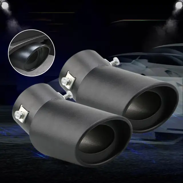 Car Exhaust Tip Practical 2 Styles Outlet Exhaust Tip Car Tailpipe Metal Exhaust Tip Tool Car Accessories