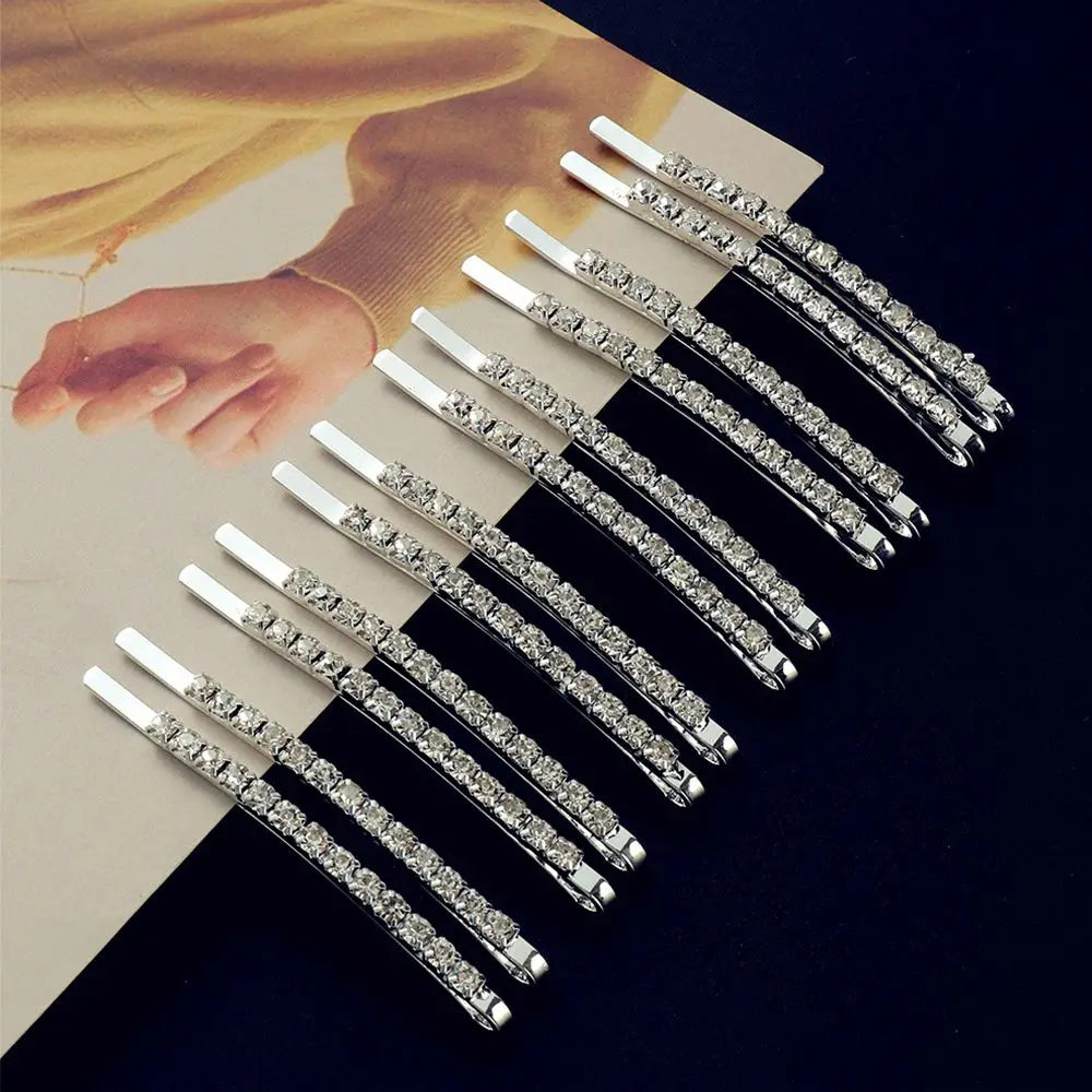 Rhinestone Fashion Bride Wedding Daily Bridesmaid Hairpins Bridal Hair Clips Hair Jewwelry Headwear youlapan crystal beaded bridal wedding headband handmade rhinestone hair band bridesmaid hair piece head jewelry accessory hp608