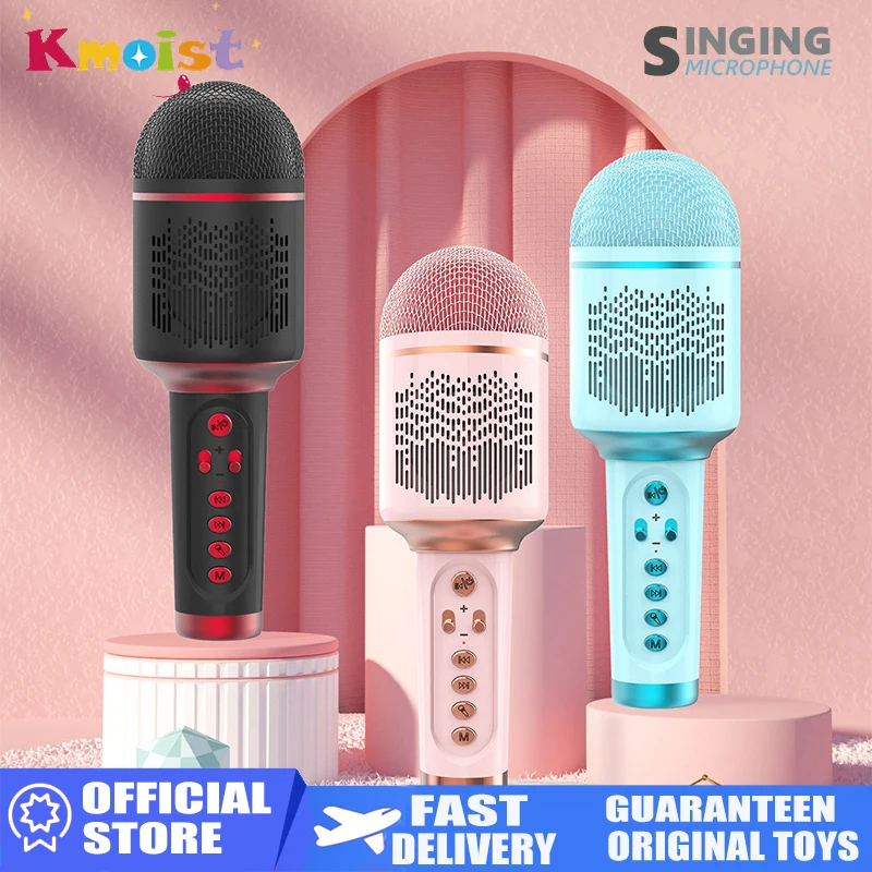 

Sounding Toy Wireless Bluetooth Integrated Microphone Audio Sing Songs Children's Microphone Toys Kids Halloween Chirstmas Gifts