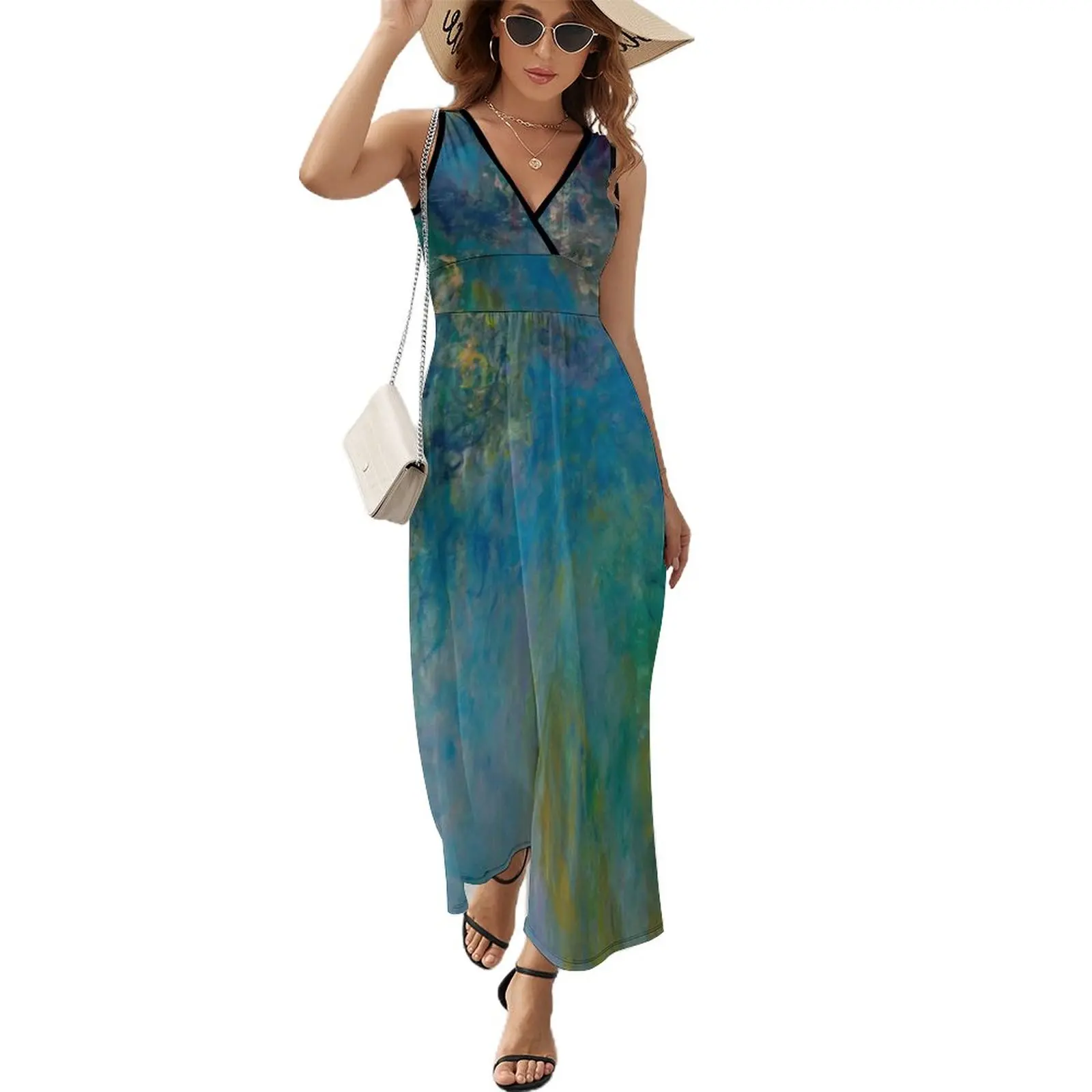 

Claude Monet - Wisteria Sleeveless Dress Dress for pregnant women bandage dress