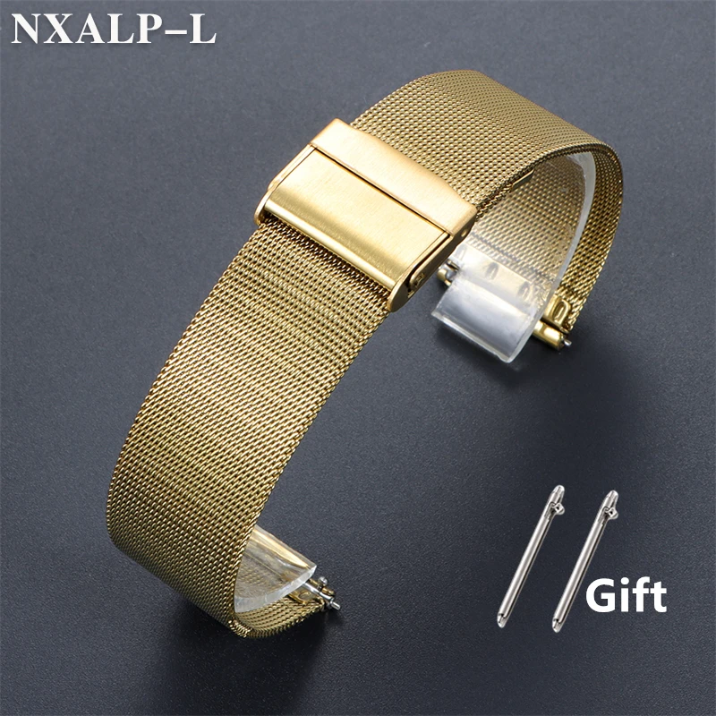 Elegant Milanese Mesh Stainless Steel Watch Band - Sleek and Durable 1.5mm Thickness Strap