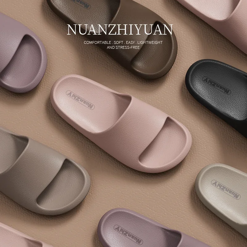 Women Cloud Slippers Men Summer EVA Non-slip Bathroom Shoes Couple Unisex Home Indoor Outdoor Beach Sandals 6
