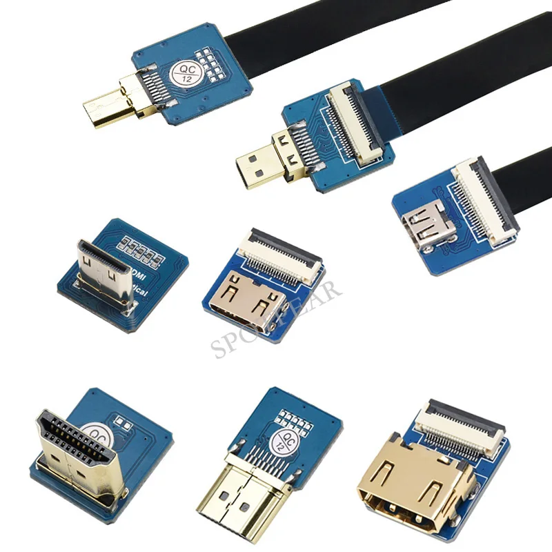 

HDMI-адаптеры разных типов, микро-адаптер, мини-адаптер для кабеля «сделай сам»