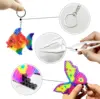 20PCS 5mm Fuse Beads Boards Clear Perler Hama Beads Pegboards Tweezers Hang Ropes Keychains Small Hoops for Kids DIY Craft Beads 4