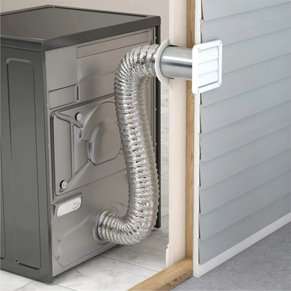 ฝาครอบช่องระบายอากาศแบบติดผนัง ขนาด 4 นิ้ว สำหรับเครื่องทำลมแห้ง อะไหล่ช่องระบายอากาศแบบใช้แรงโน้มถ่วง สำหรับติดตั้งภายนอกอาคาร  ฝาครอบระบายอากาศสำหรับท่อ ใหม่ 1