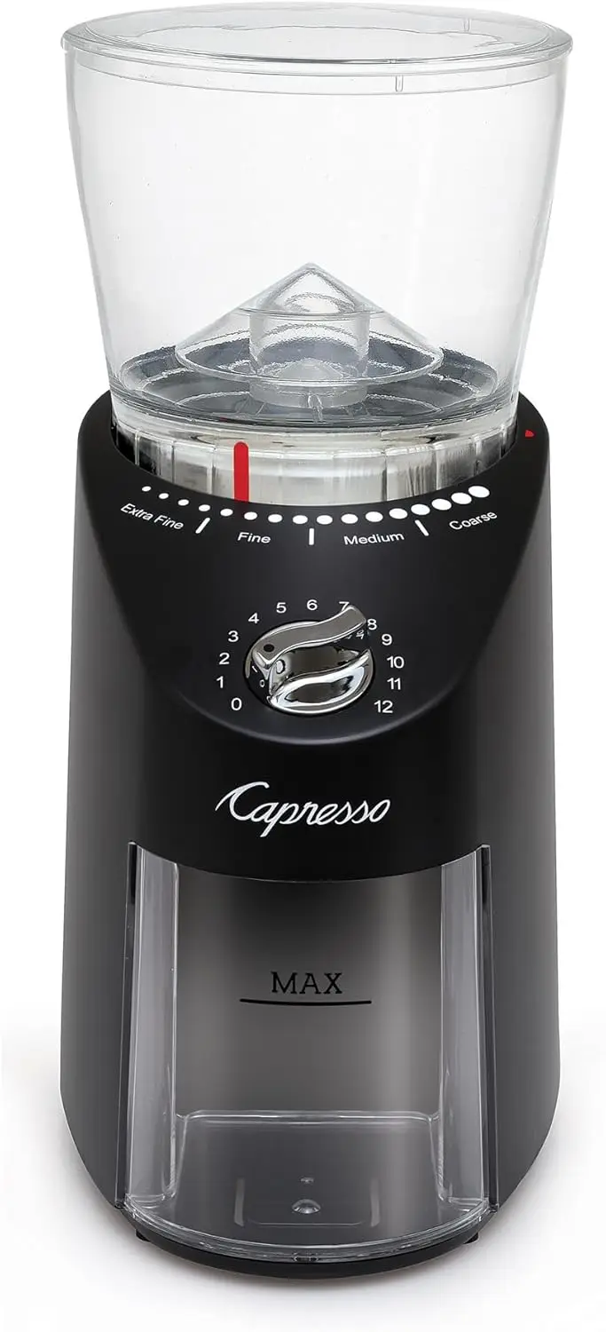 Infinity Plus Black Conical Burr Grinder