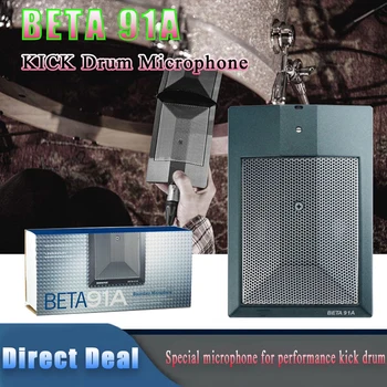 BETA91 Pro 하프 카디오이드 콘덴서 마이크 킥 드럼 유선 마이크, 피아노 드럼 및 전통적인 저주파 응용