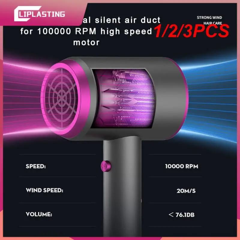 

1/2/3PCS Hair Dryer Hot and Cold Wind with Diffuser Conditioning Powerful Blower Motor Heat Constant Temperature Blowdryer