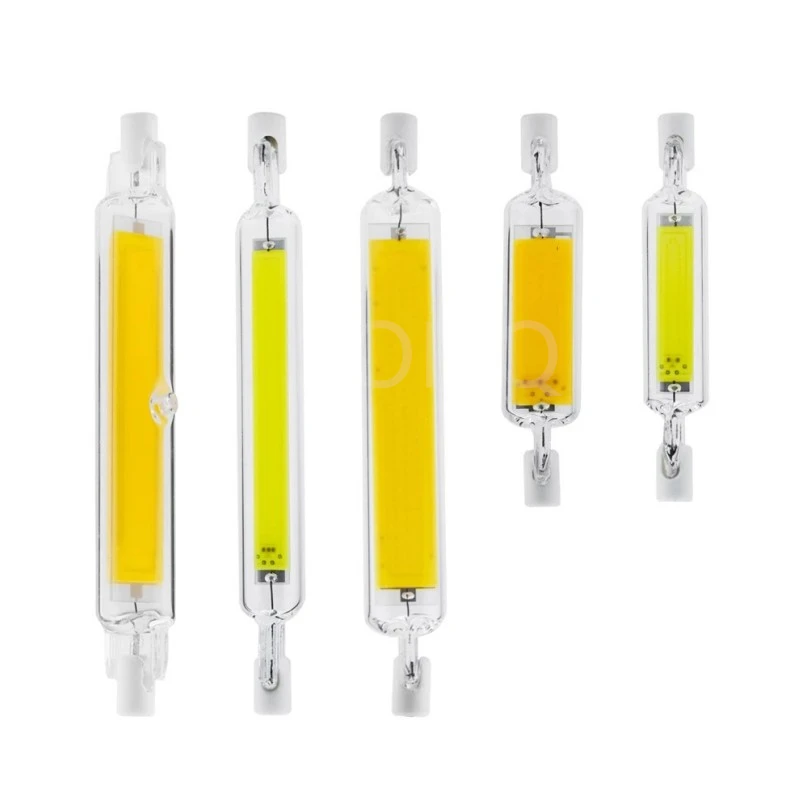 

R7S LED Bulb 78mm 118mm 20W 30W 40W Glass Tube High Power COB J78 J118 Light AC110V 220V Home Replace Halogen Lamp