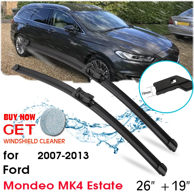

Car Wiper Blade Window Windscreen Windshield Wipers Blades Auto Accessories For FORD Mondeo MK4 Estate 26''+19'' 2007-2013