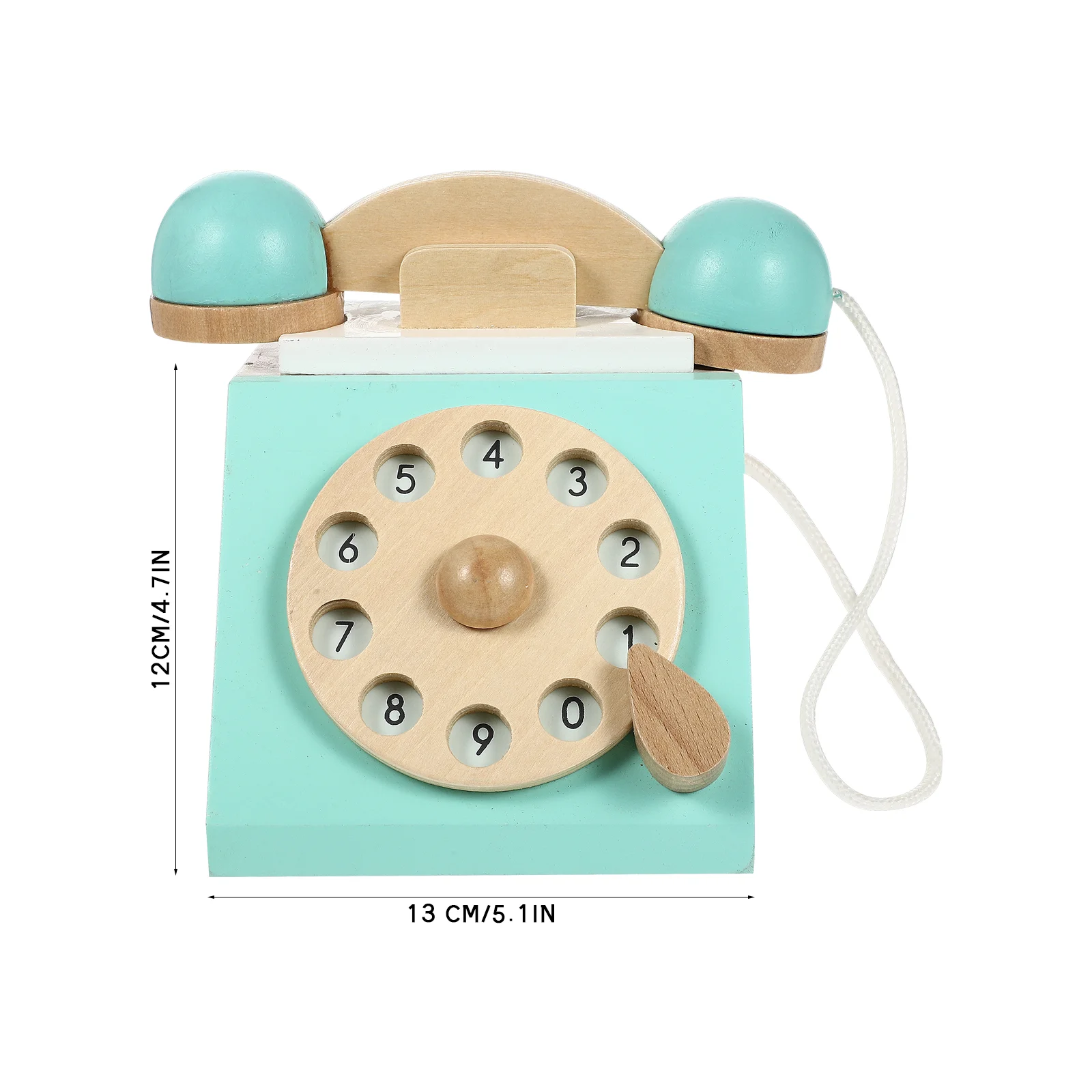 Puzzle Wooden Telephone Parent-child Girls Toys Kid Early Education Role Play 5
