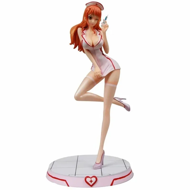 

Anime One Piece Nami GK Nurse PVC Action Figure Collectible Model Doll Toy 33cm