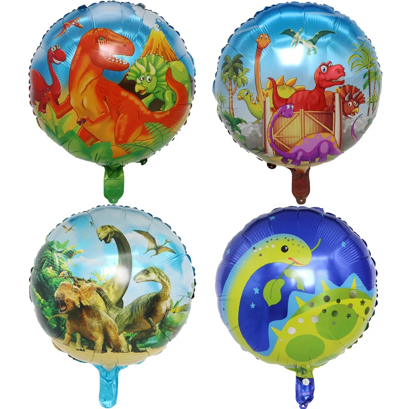 

5pcs 18inch Dinosaur Foil Balloons Helium Ballons Dinosaur Birthday Party Decorations Kids Toys Jurassic Dino World Party Globos