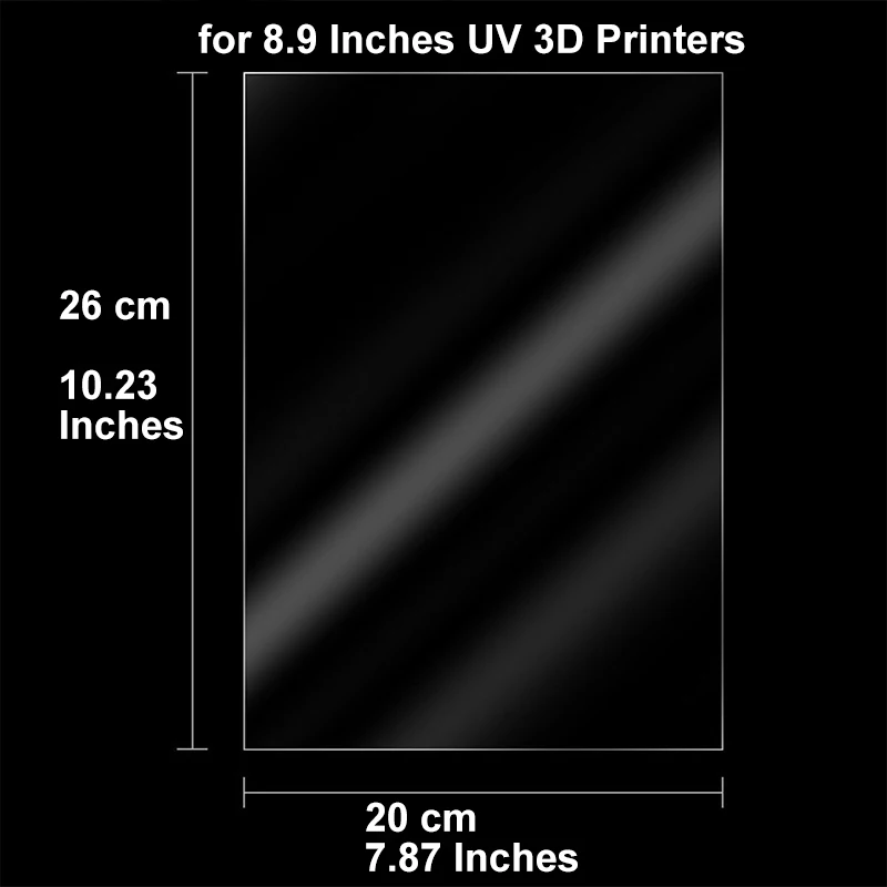 FEP 필름 260*200*0.15mm 8.9ins ANYCUBIC 모노 X 6k 4k 광자 M3 플러스 Elegoo 토성 3D 프린터 부품 UV 수지 필름 시트