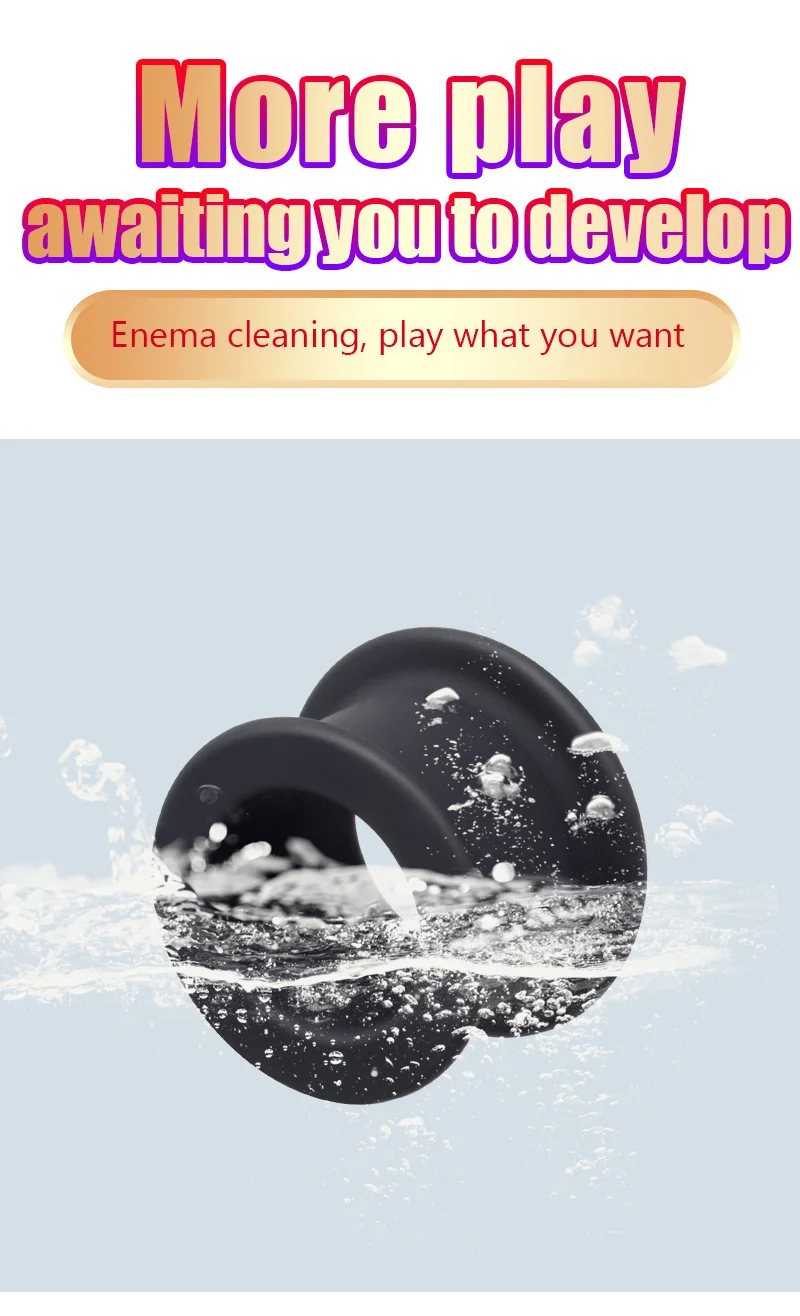 Anneau tunnel en silicone, spéculum creux, lavement, dilatateur anal, plug anal, massage de la prostate, jouets sexuels BDSM pour femmes et hommes_voghion.com