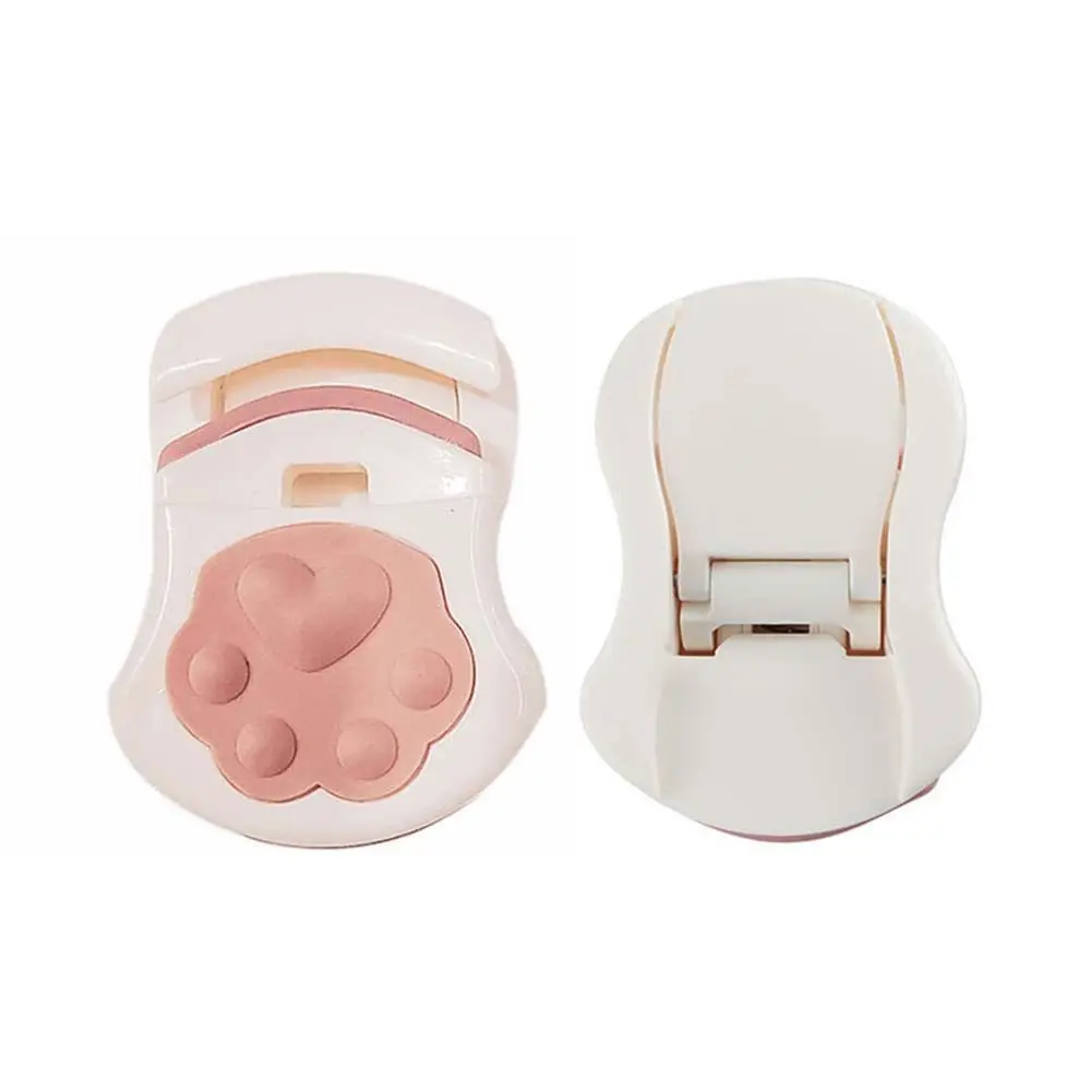 Mini piegaciglia portatile, mini applicatore in plastica, clip per ciglia carina, pratico piegaciglia a forma di artiglio di gatto_voghion.com