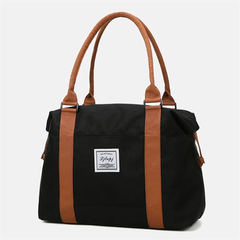 Travel Bags Canvas Tote Bag Leisure Bag Fashion Large Women Cabin Tote Handbag Oxford Cloth Canvas Waterproof Shoulder Weekend Overnight Bag
