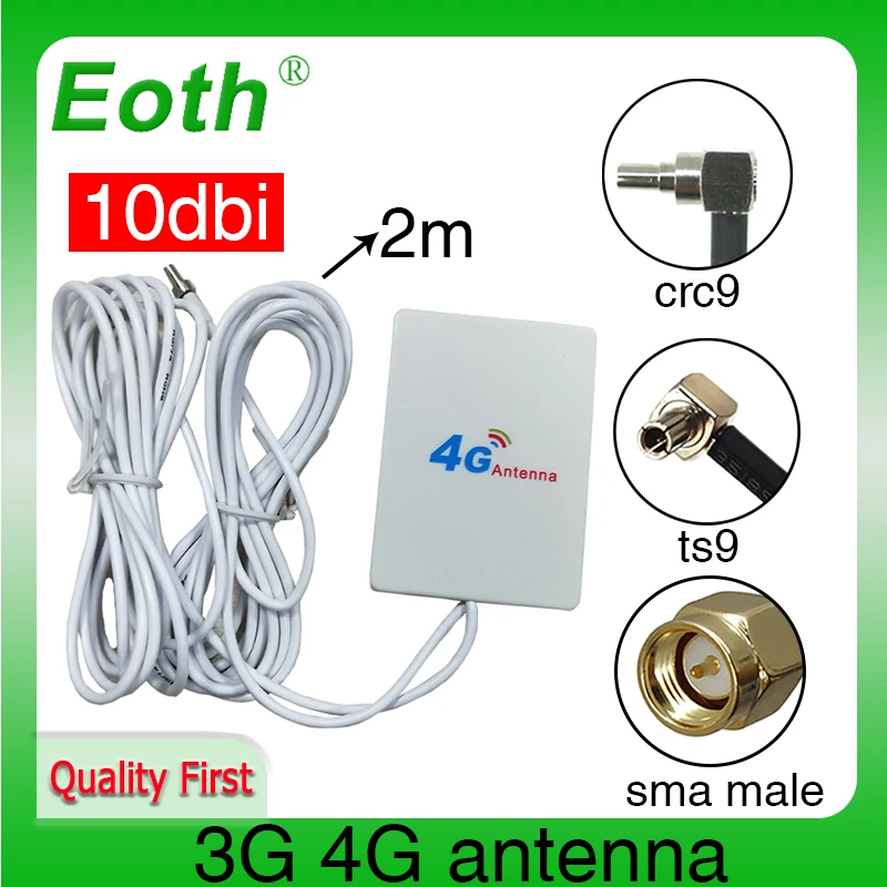 Eoth 3G 4G lte antenna 10dbi CRC9 Connector Plug antenne router external repeater wireless modem antene 4g antenna lte antenna