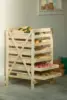 Company Orchard Garden Harvest Rack, Sturdy 6 Drawer Wooden Vegetable & Fruit Storage Cabinet Kitchen Organizer | For 2