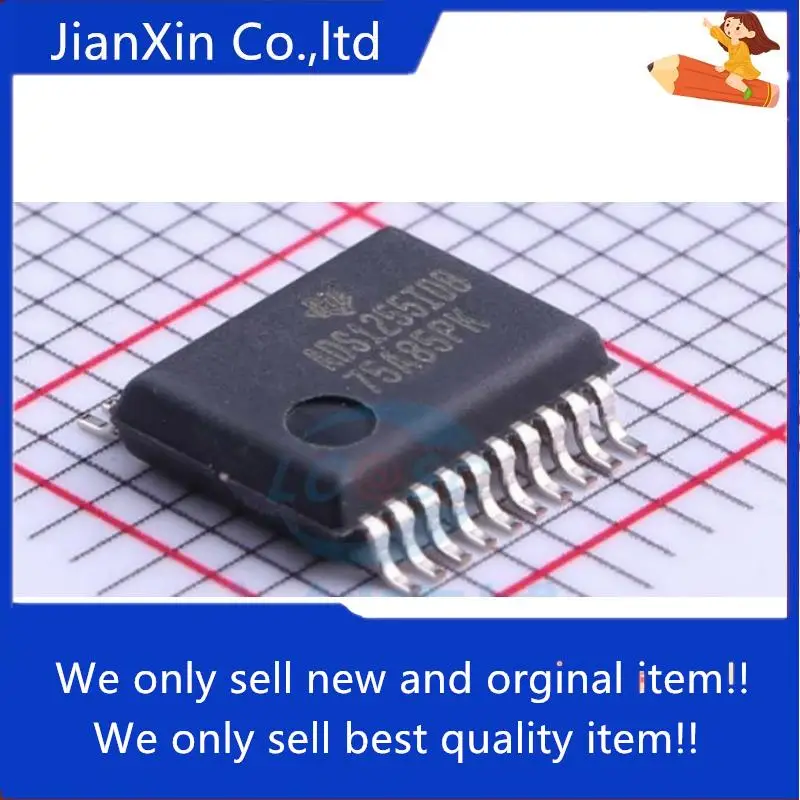 

5 шт. 100% оригинальный новый цифро-аналоговый преобразователь ADS1255IDBR IC SSOP20 24 бит 30ksps очень низкий уровень шума