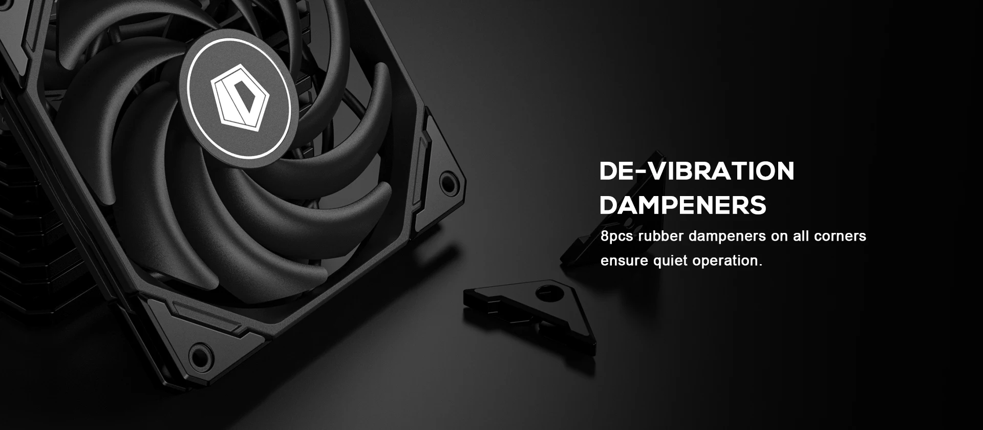 ID-REFRIGERAÇÃO-Ventilador Slim, 4Pin PWM alta pressão de