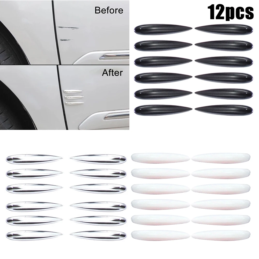 

12pcs Car Anti-scratch Door Edge Guard Trim Strip Rearview Mirror Protector Anti-collision Guard Strip Auto Anti-collision Strip
