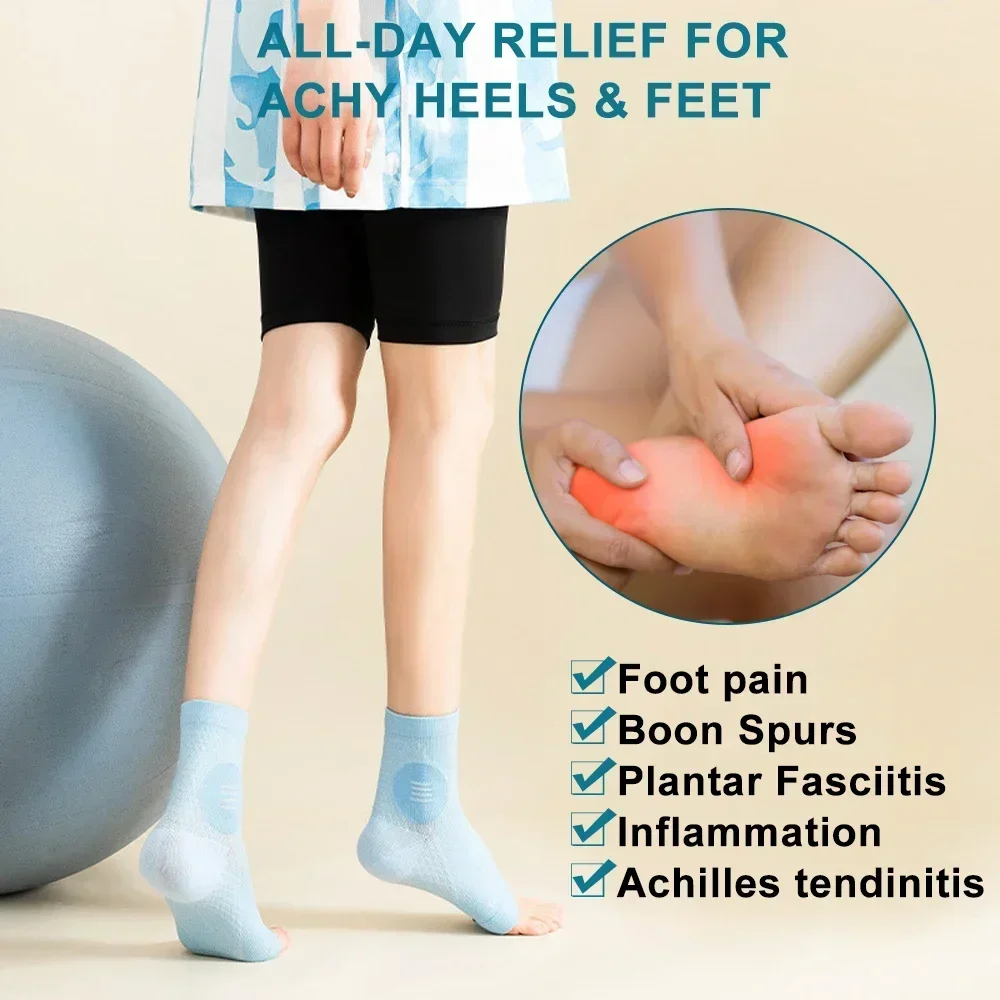 1Pair Neuropathy Socks Peripheral Neuritis Compression Sleeves Nerve Damage Pain Ankle Gout Plantar Fasciitis Relief Brace compression socks neuropathy socks
