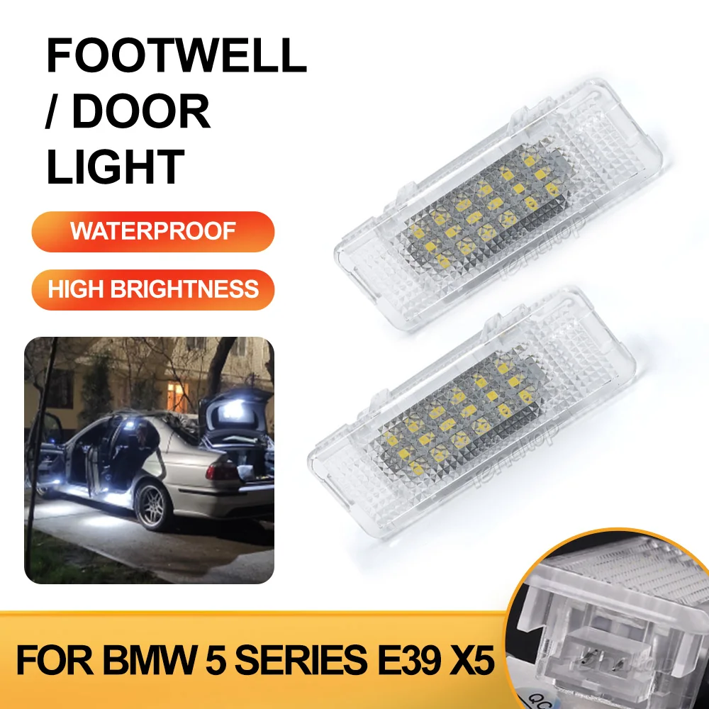 Bianco Nessun Errore Led Porta Auto Benvenuto Cortesia Passo Footwell Luce Per Bmw Serie 1 3 Serie 5 Serie 7 Serie X Serie X5